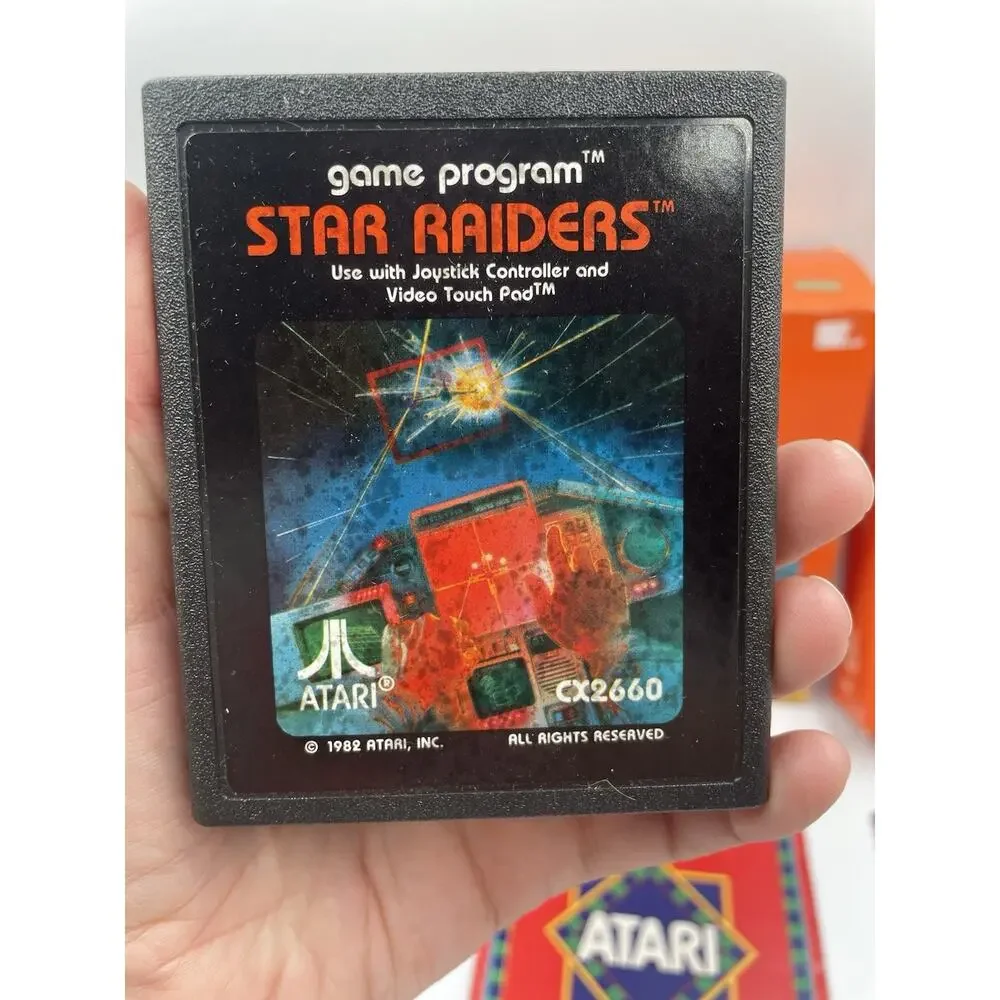 Atari 2600 Star Raiders Complete Big Box CIB & Touchpad Tested -Great Condition
